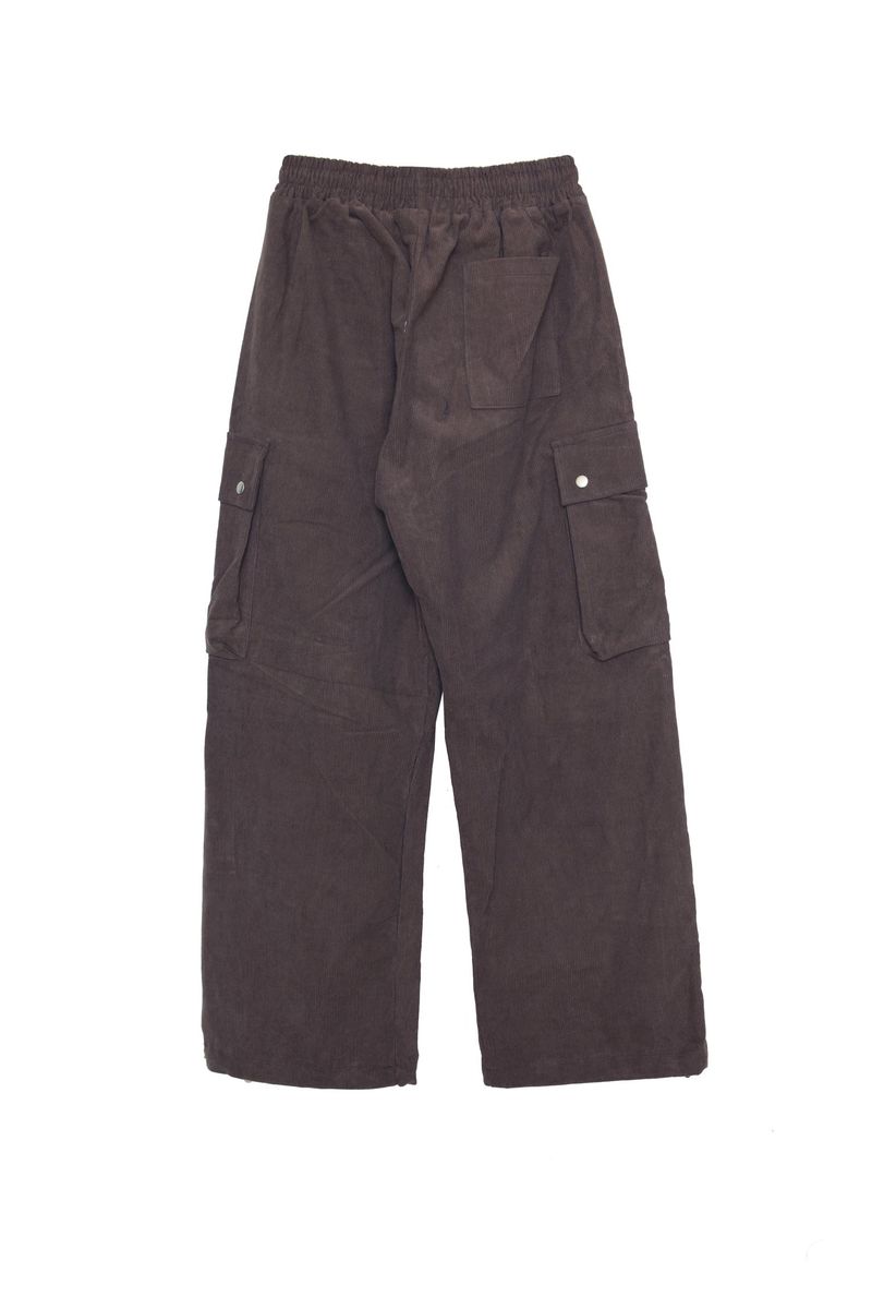 Corduroy Snap Cargo Pants