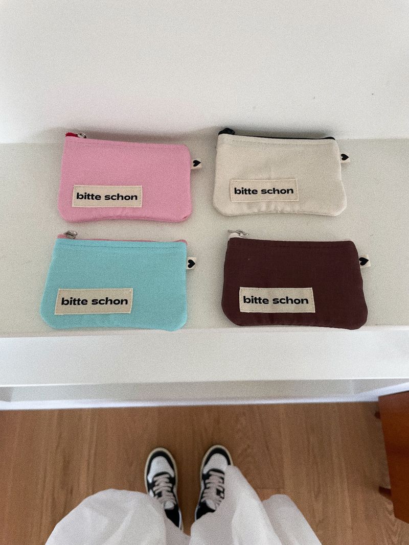 Label pouch-pink