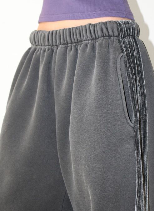 (Lining brushed) SIDE LINE PIGMENT PANTS