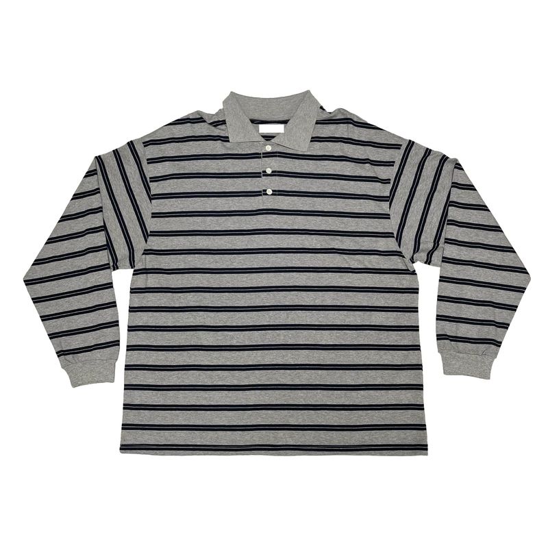 (Unisex) Stripe collar T