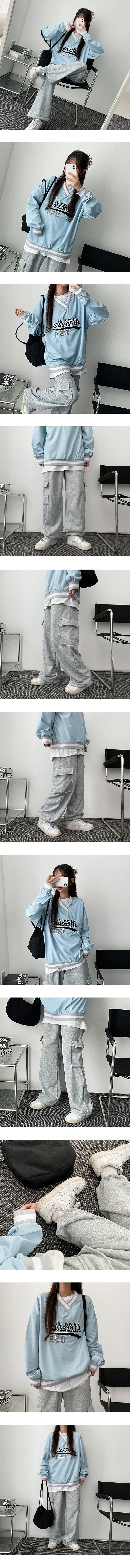 Reno Fluffy Banding Cargo Wide Pants