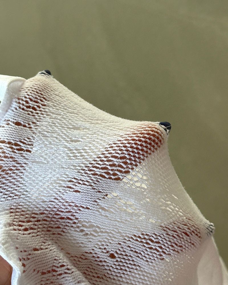 lace see-through stockings