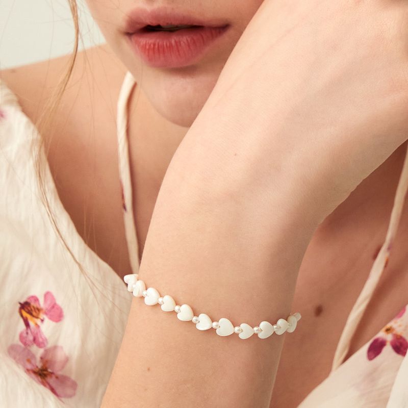 noonoofingers(ヌヌフィンガース)の「Mother of Pearl Heart Bracelet(Accessories)」