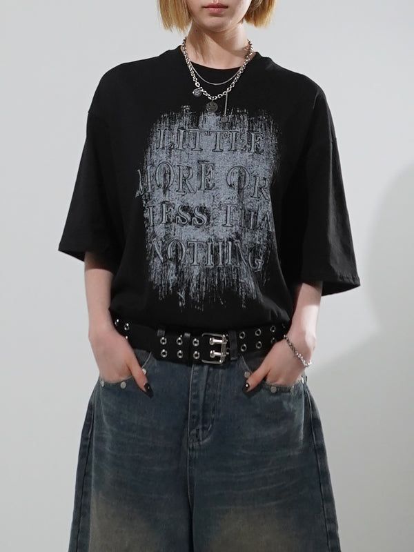 KIXI（キッシー）の「(UNISEX) Grunge Short Sleeve T-shirt（Tops）」
