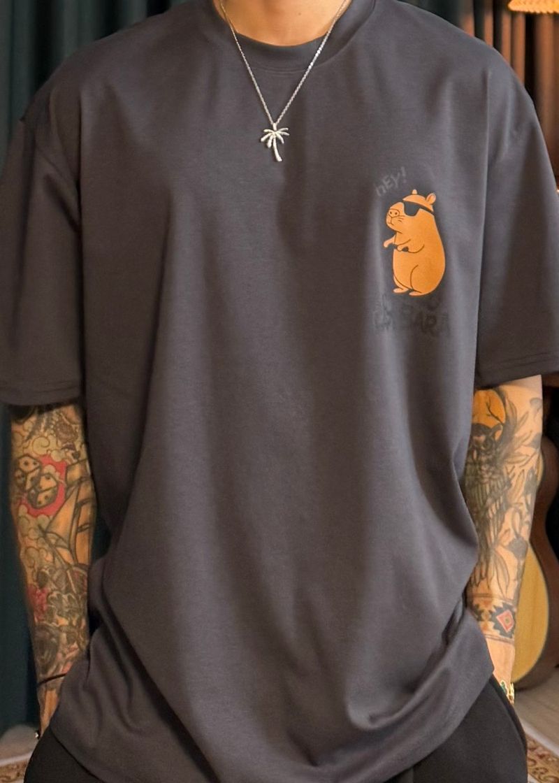 S/S カピバラオーバーサイズクールショートスリーブTシャツ