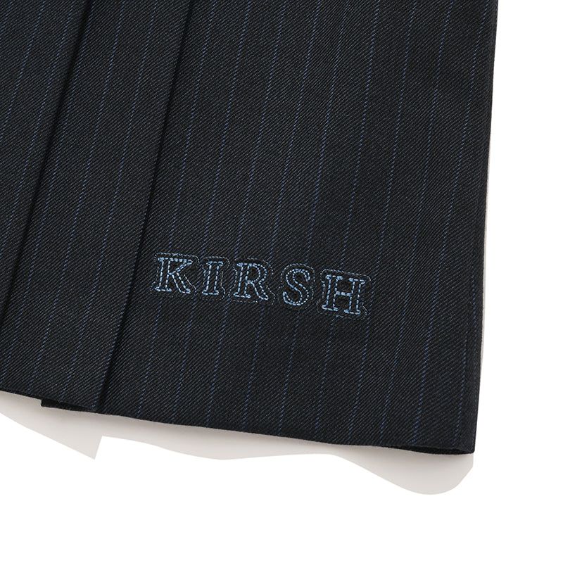 CHERRY PLEATS MINI SKIRT[NAVY]