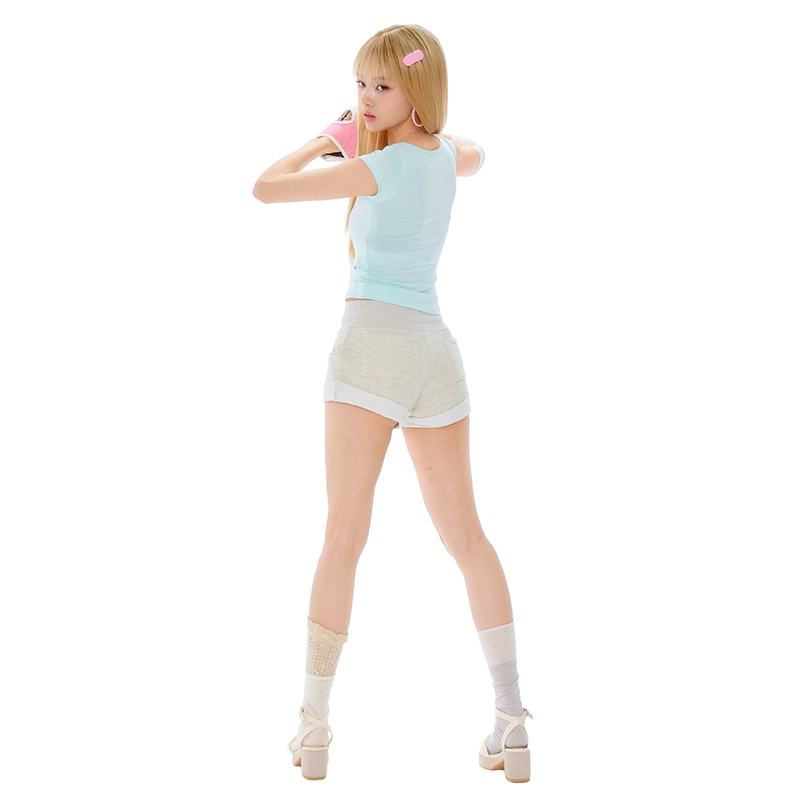 TWINNY BUTTON TEE [MINT]