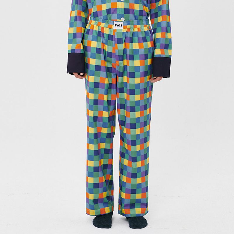 Foli(フォリー)の「(M) Cheerful Grid PJ Pants(Pants)」