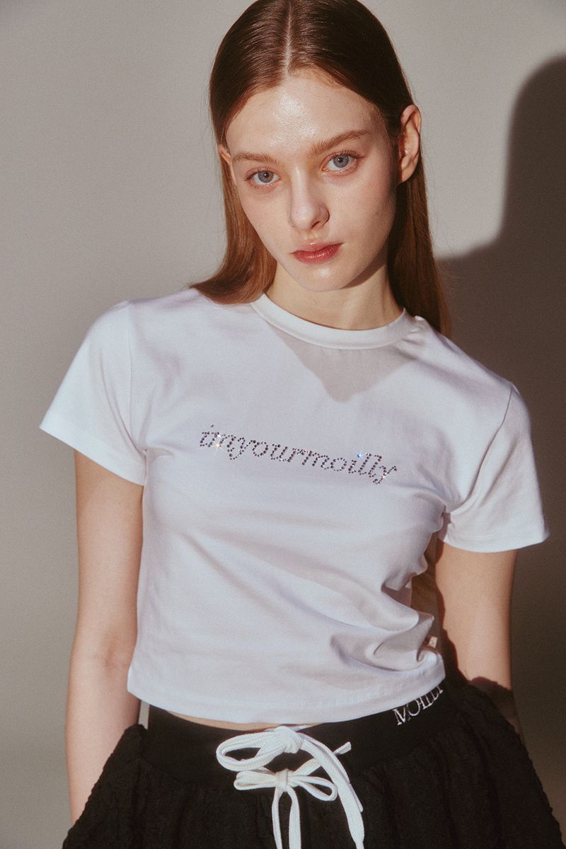 Crystal Hotfix T White