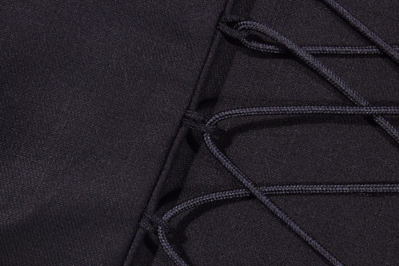 LACE-UP CORSET TOP_Black