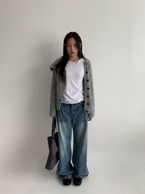 Picat Pocket Straight Denim Pants