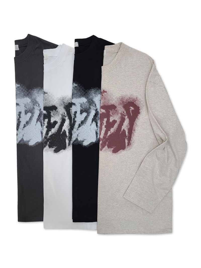 Brick printed long sleeve