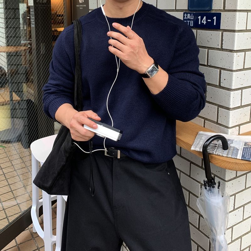 Look ディプロマクラシックサディショルダーラウンドニット