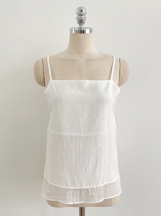Mully Chiffon Layered Bustier Blouse