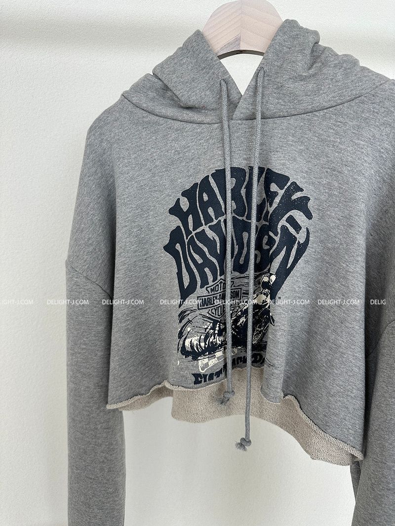 a street cropped hoodie