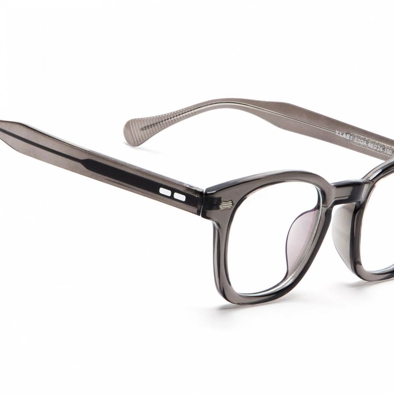 Horn-Trimmed Transparent Glasses Y.LAB 01 C02