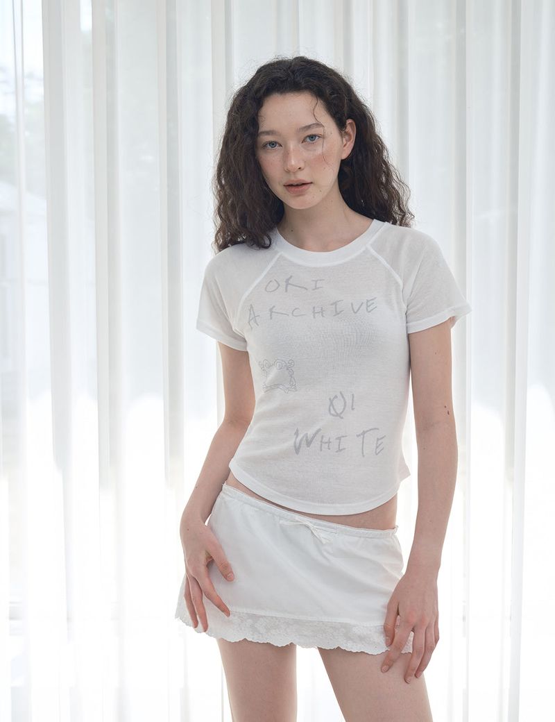 ORIGHH(オライ)の「Floral Vine Mini Skirt_White(Skirts)」