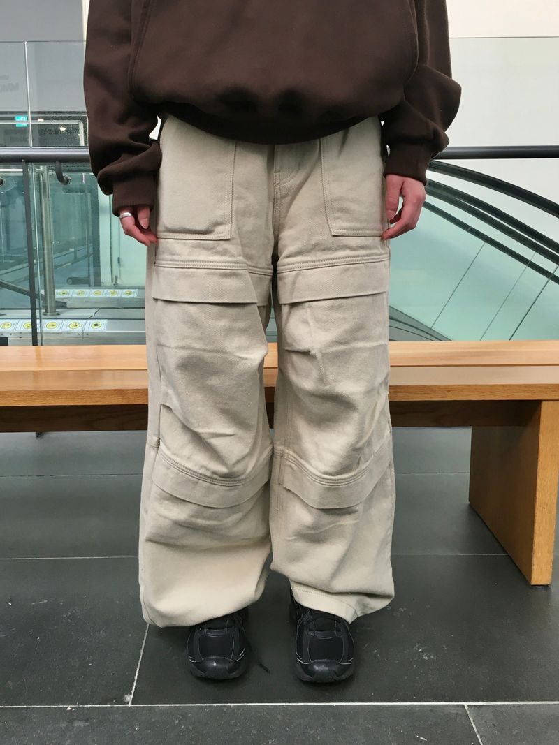ムーブカットスナップワイドパンツ(3c)