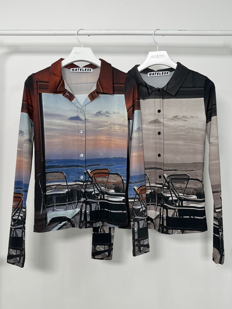 SUNSET COLLAR T-SHIRT
