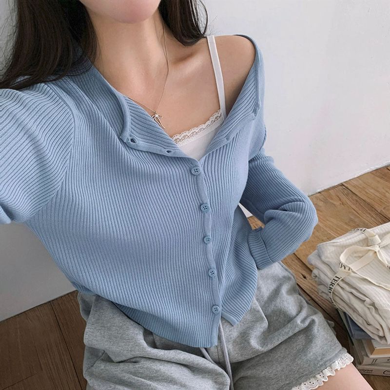 [BELLIDE MADE] Solve Round Rib Cardigan
