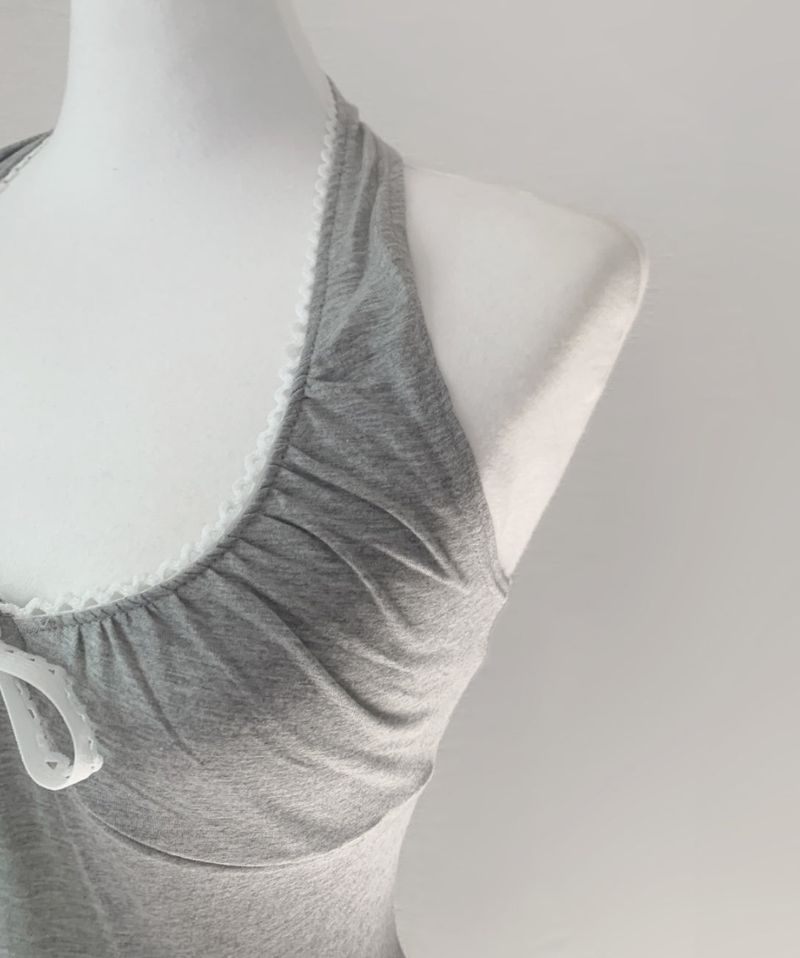 Sidia strap halter top (light gray)