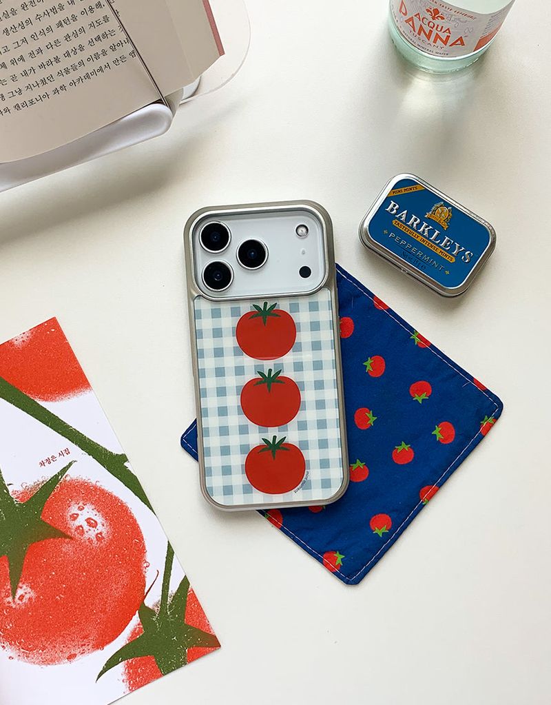 [MADE]トマトソーダ シルバー エポキシ iPhoneケース