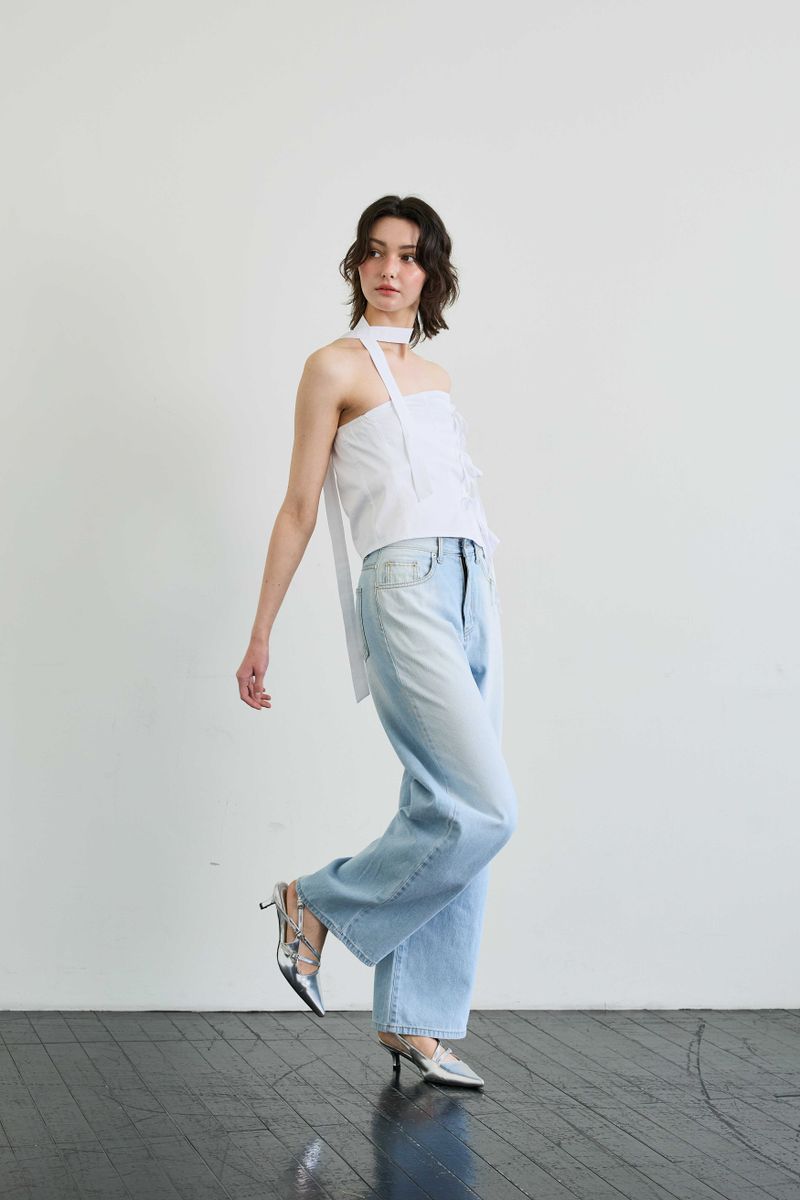 ELFIN SCARF TOP / WHITE