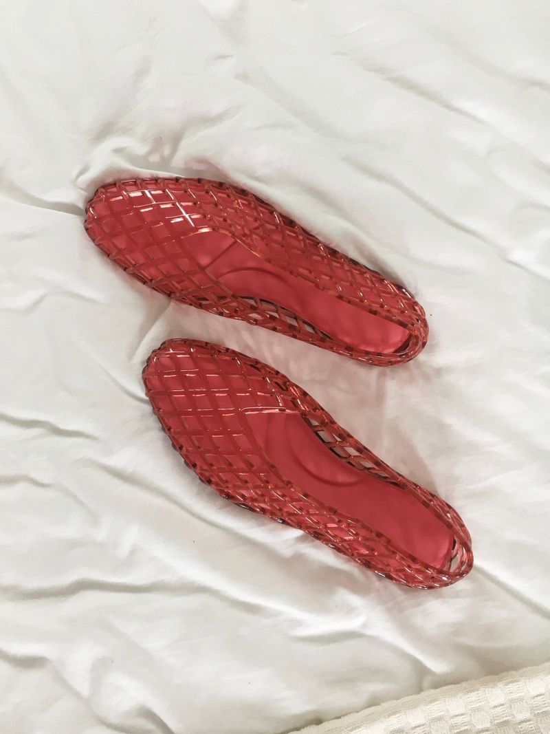 Mesh jelly cushion flat shoes (5c)