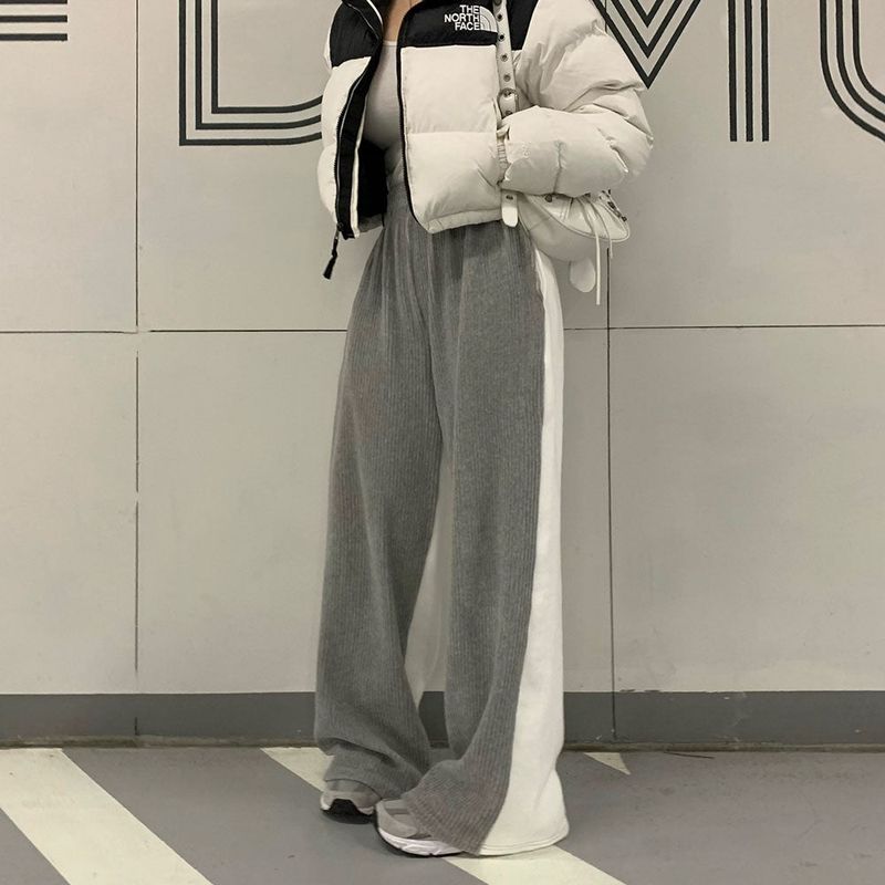[BELLIDE MADE] Unexpected Belloia Wool Napping Wide Half-and-Half Sweat Pants