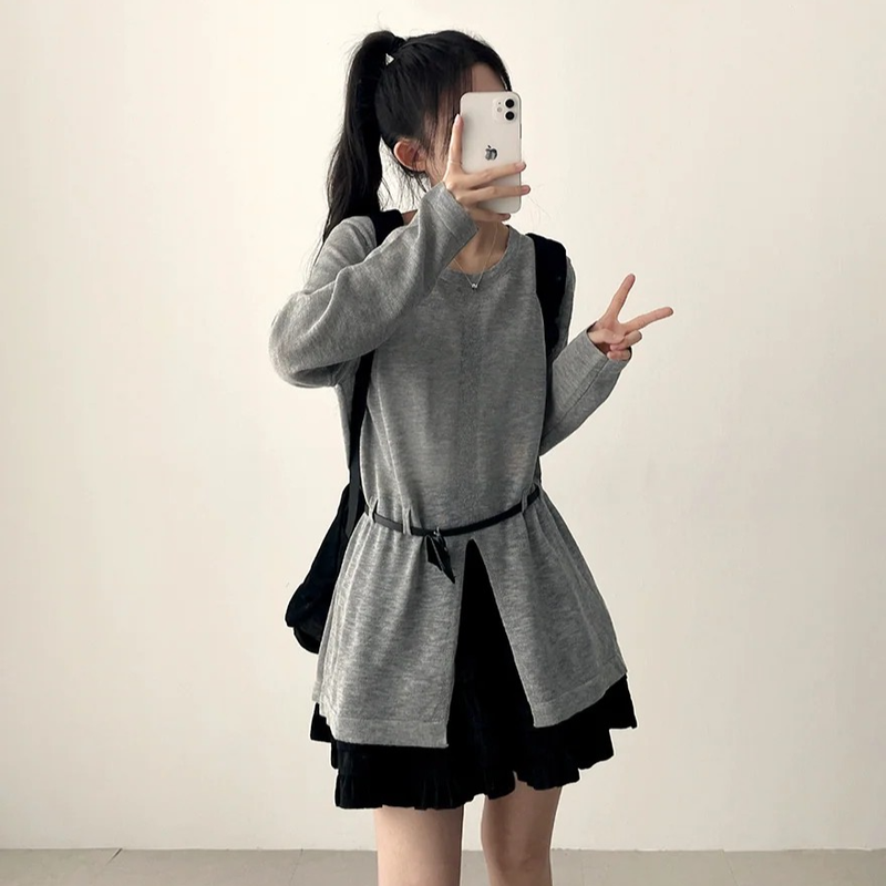 Ruffle Lace Miniskirt