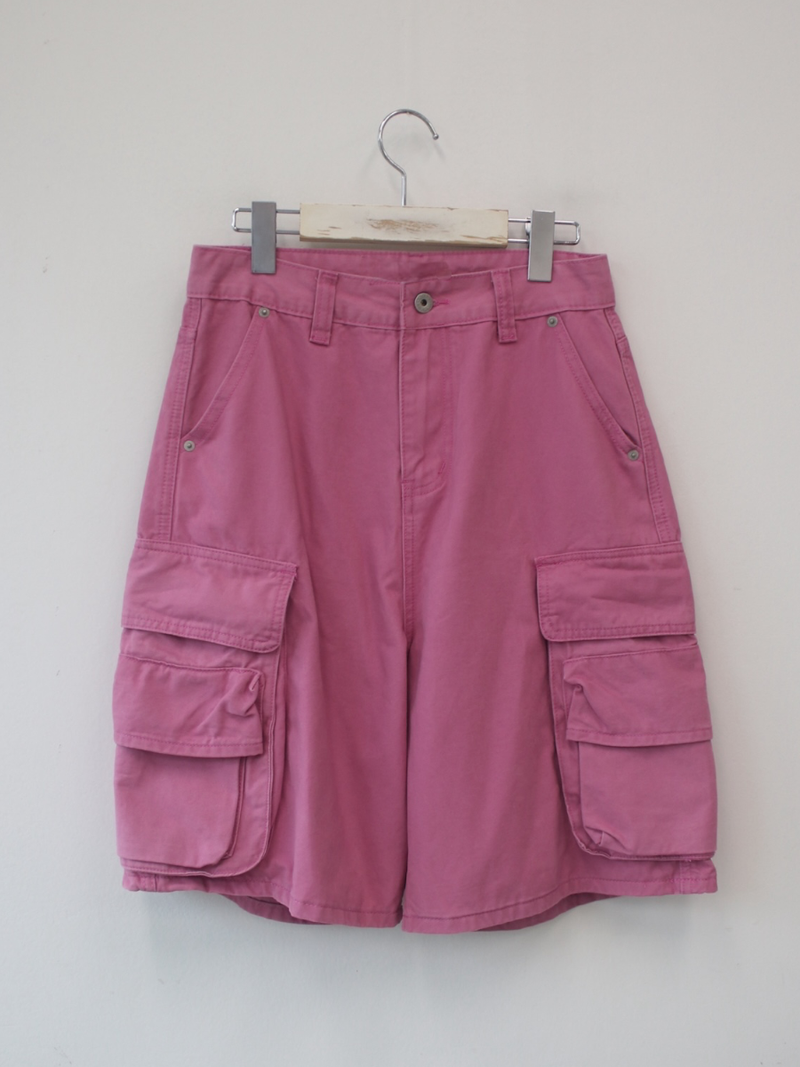 color dyeing bermuda pants