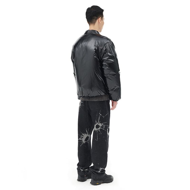 GLOSSY SHORT DOWN PUFFER