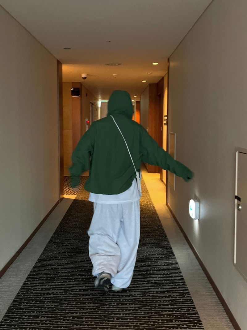 endoor crop hoody JK -1C