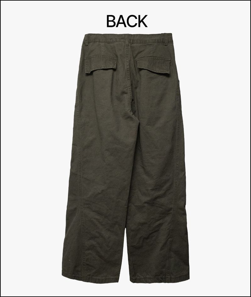 Koke pigment cotton cargo pants