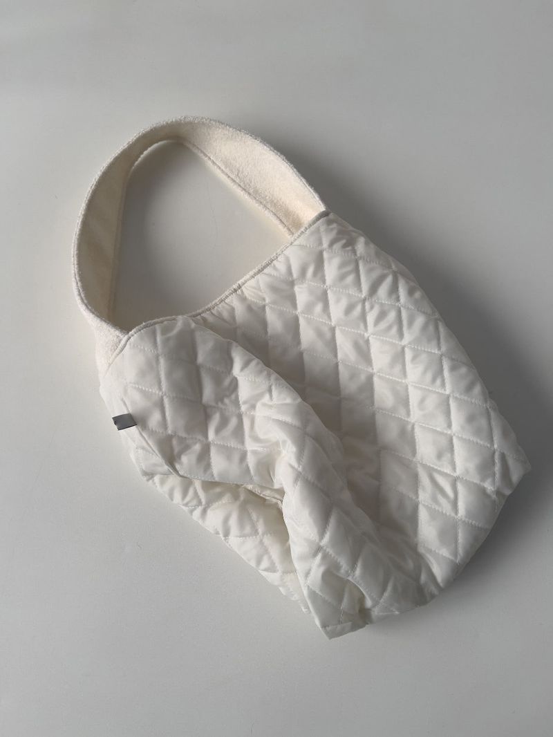 Dumbbell Quilted Shoulder Bag