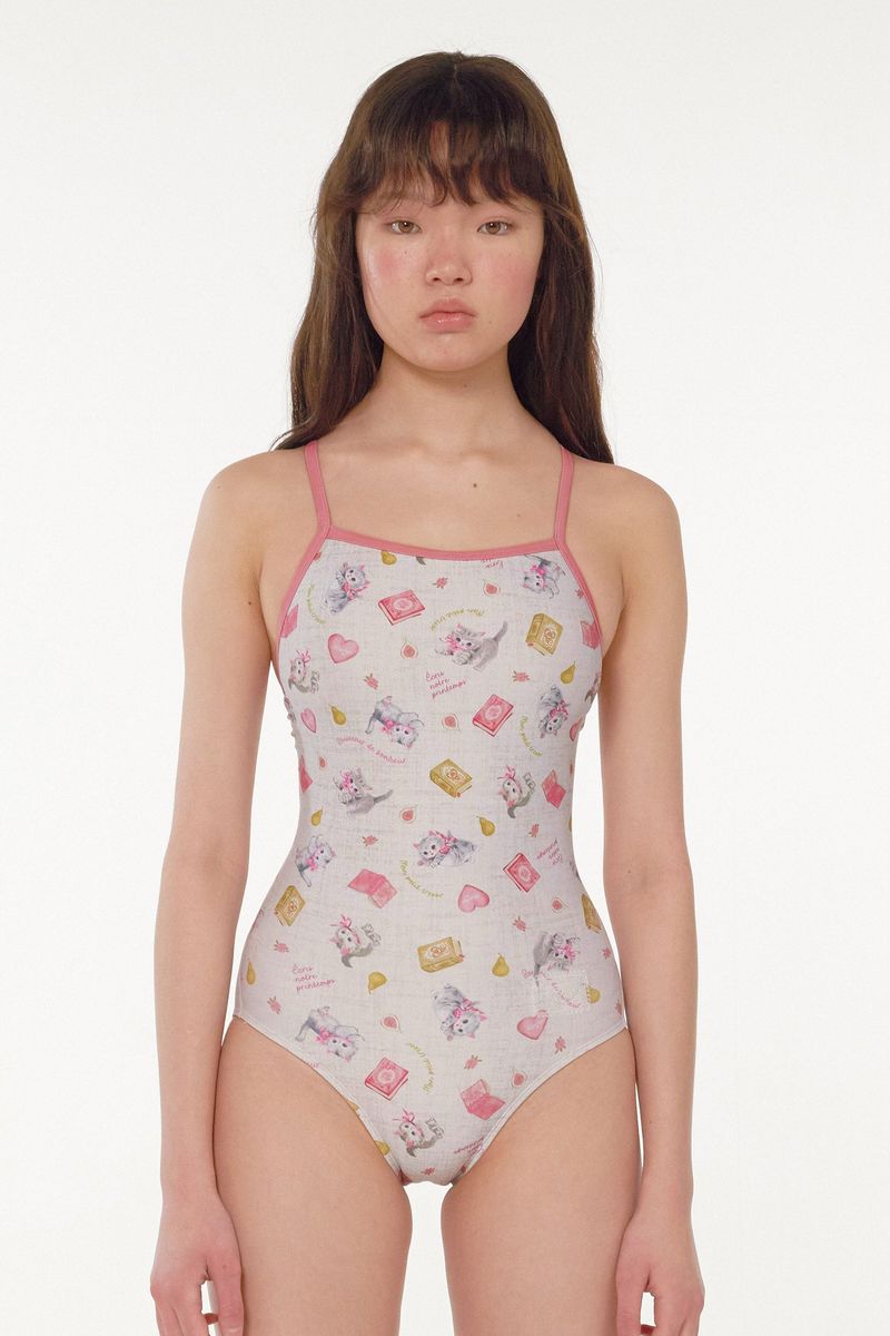 LOOPLOOP（ループループ）の「[April Kitty_ivory] One Piece Swimsuit（Swimwear）」