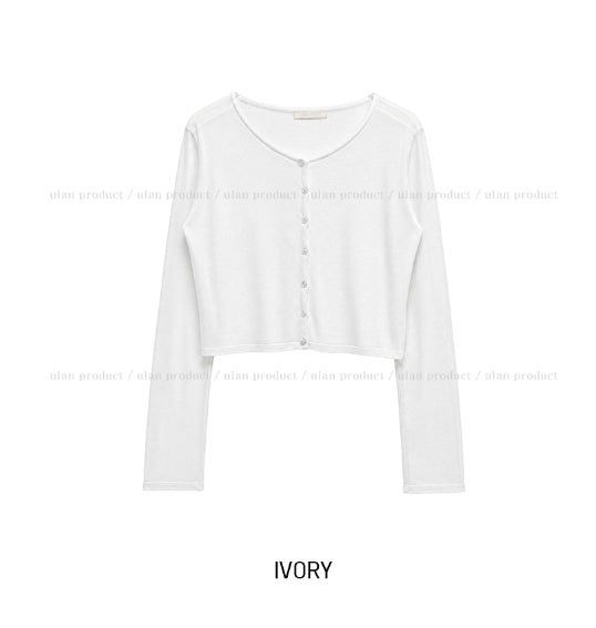 Salty See-through Crop Cardigan
