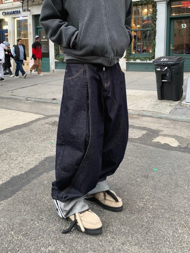 Mine Balloon Selfie Denim Pants