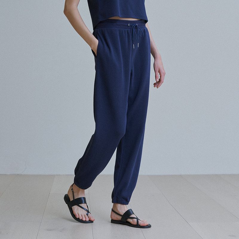 Waffle jogger pants