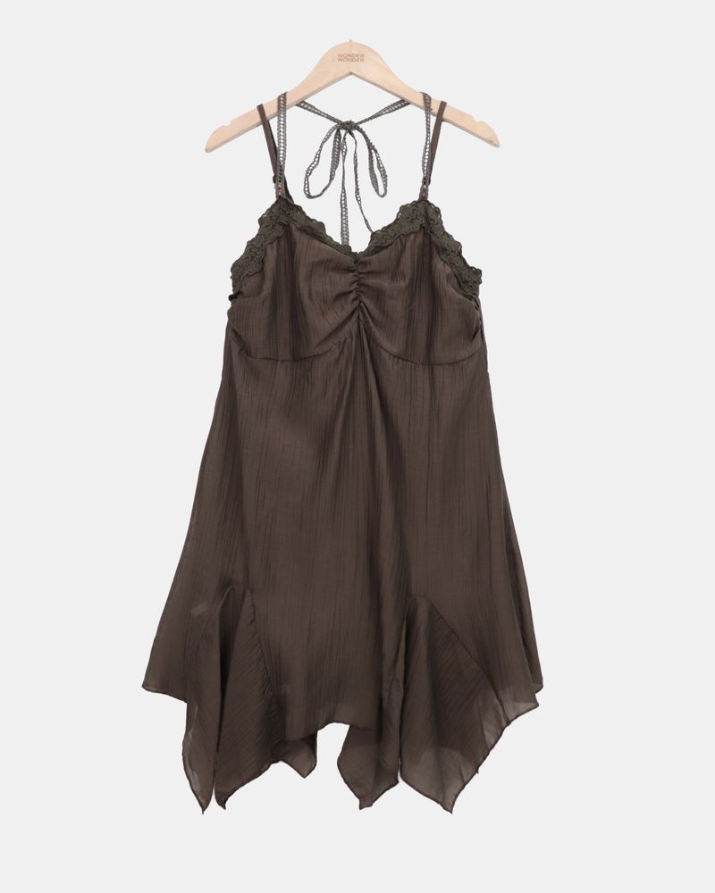 Hipon Halter Mini Dress