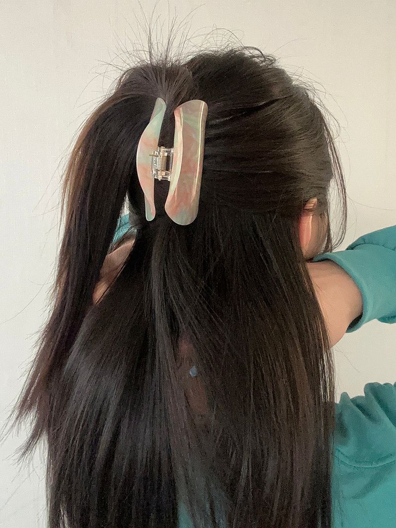peach mint hair clip