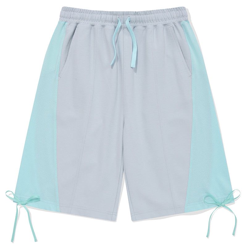 COLOR MIX RIBBON HALF PANTS [SKY]