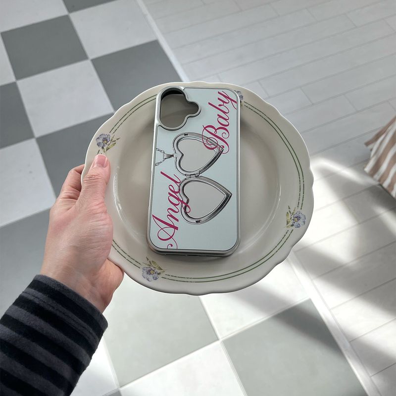 [MADE][Mirror Silver Bumper Case] Angel Baby • Light Mint