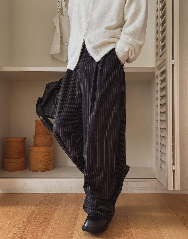 2PLAN(ツープラン)の「ボイルズウールStワイドブラッシュスラックス(パンツ)」