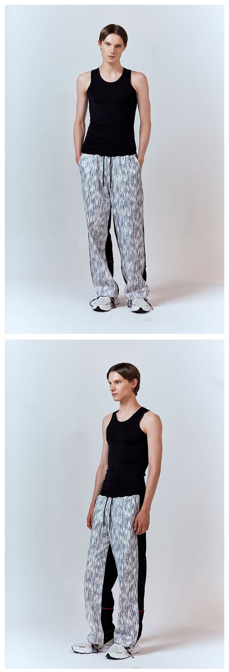 TWO FACE PANTS [BLACK]
