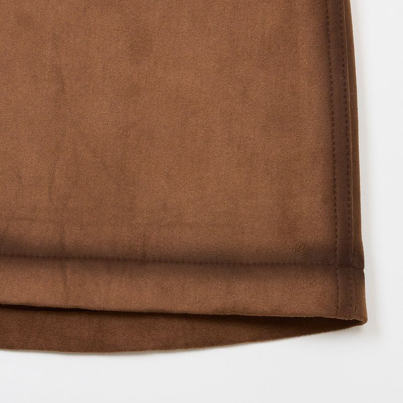 OIL BRIDGE SUEDE SKIRT BROWN