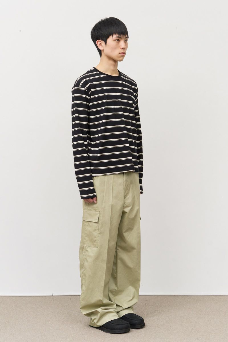 メイフェージングボーダー長袖Tシャツ