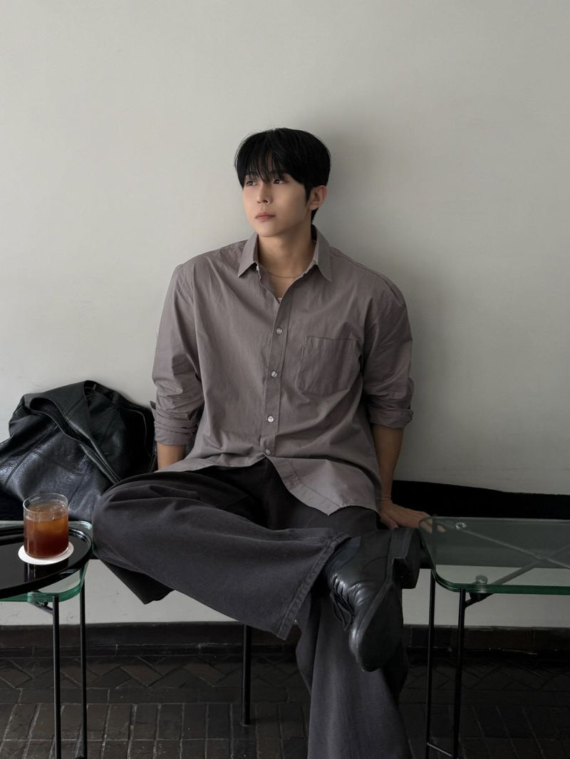 Bio cotton curved pants