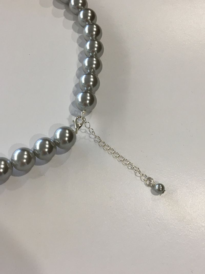 Black pearl necklace (1color)