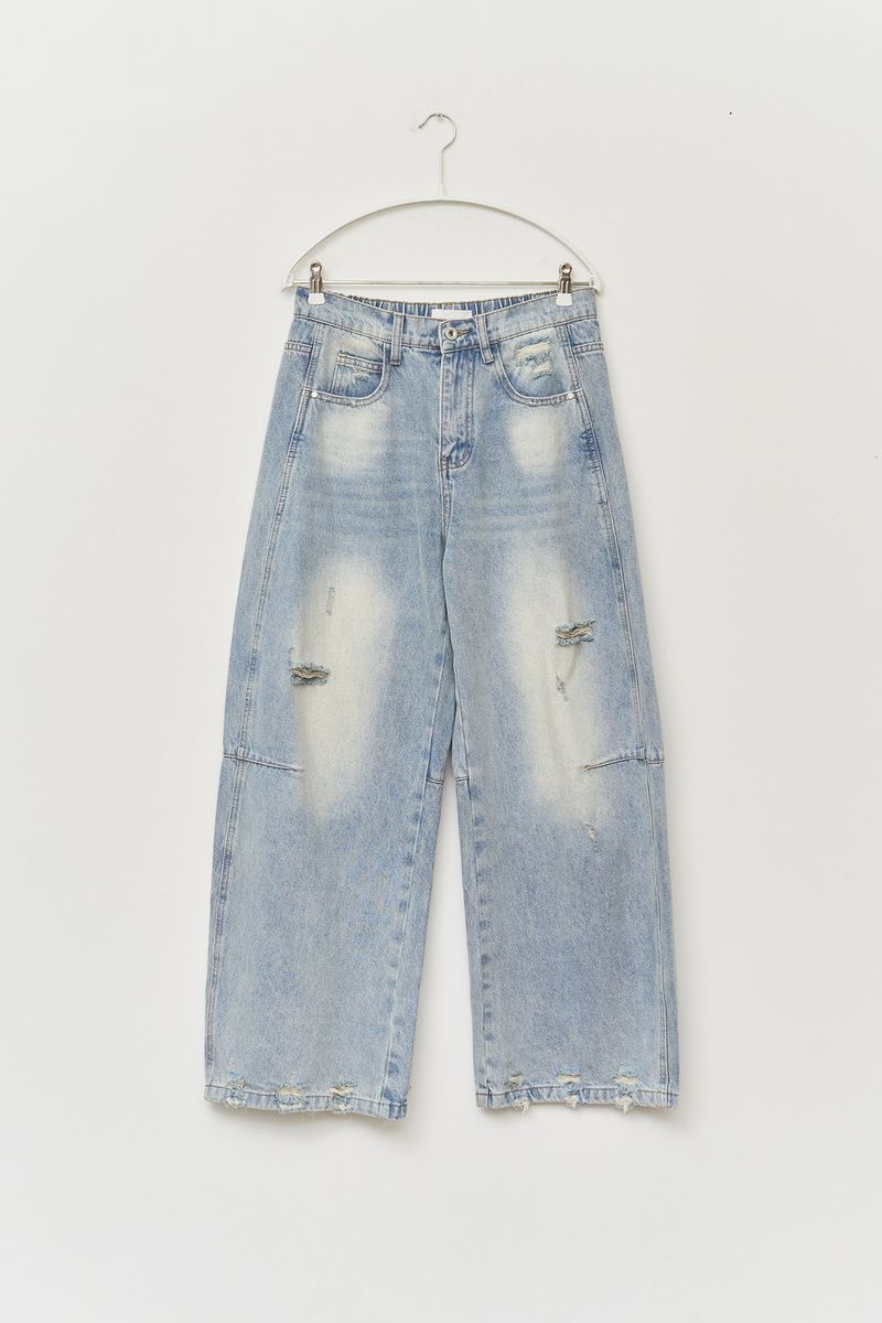 Brick Brushed Wide Denim